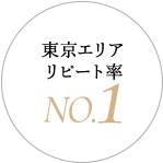 東京エリアリピート率NO.1